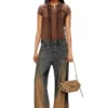 t-unrawy Henley-T-Shirt mit Peel-off-Effekt t-unrawy Henley-T-Shirt mit Peel-off-Effekt