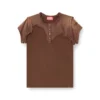 t-unrawy Henley-T-Shirt mit Peel-off-Effekt t-unrawy Henley-T-Shirt mit Peel-off-Effekt
