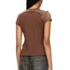t-unrawy Henley-T-Shirt mit Peel-off-Effekt t-unrawy Henley-T-Shirt mit Peel-off-Effekt