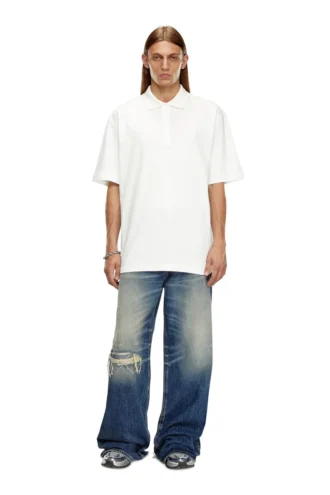 t-vort-megoval-d Poloshirt mit großem ovalen D-Stick