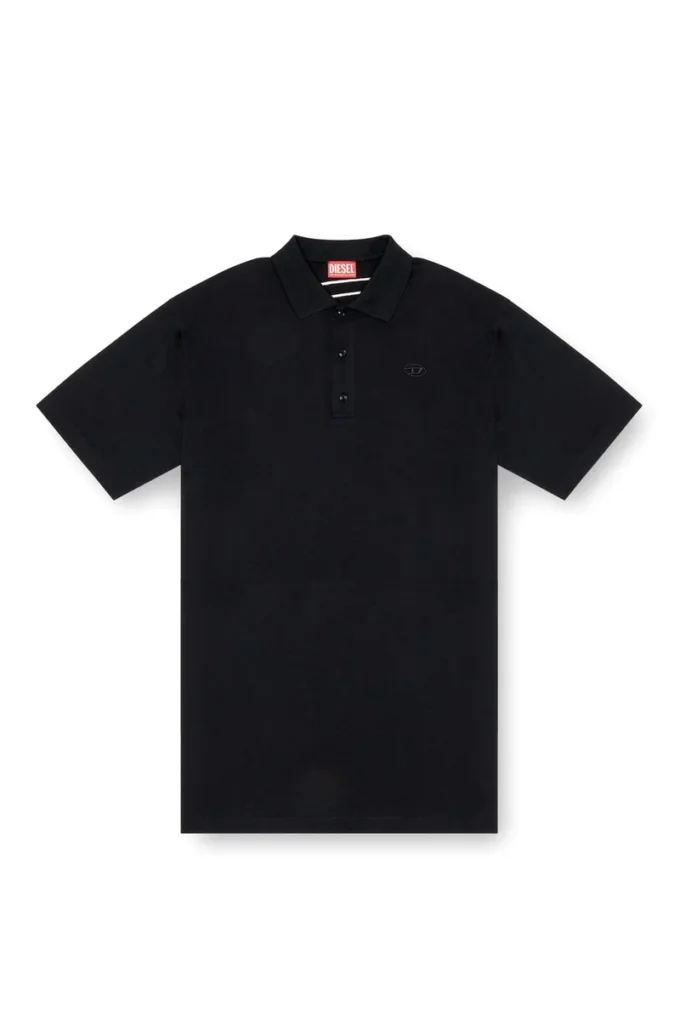 t-vort-megoval-d Poloshirt mit großem ovalen D-Stick
