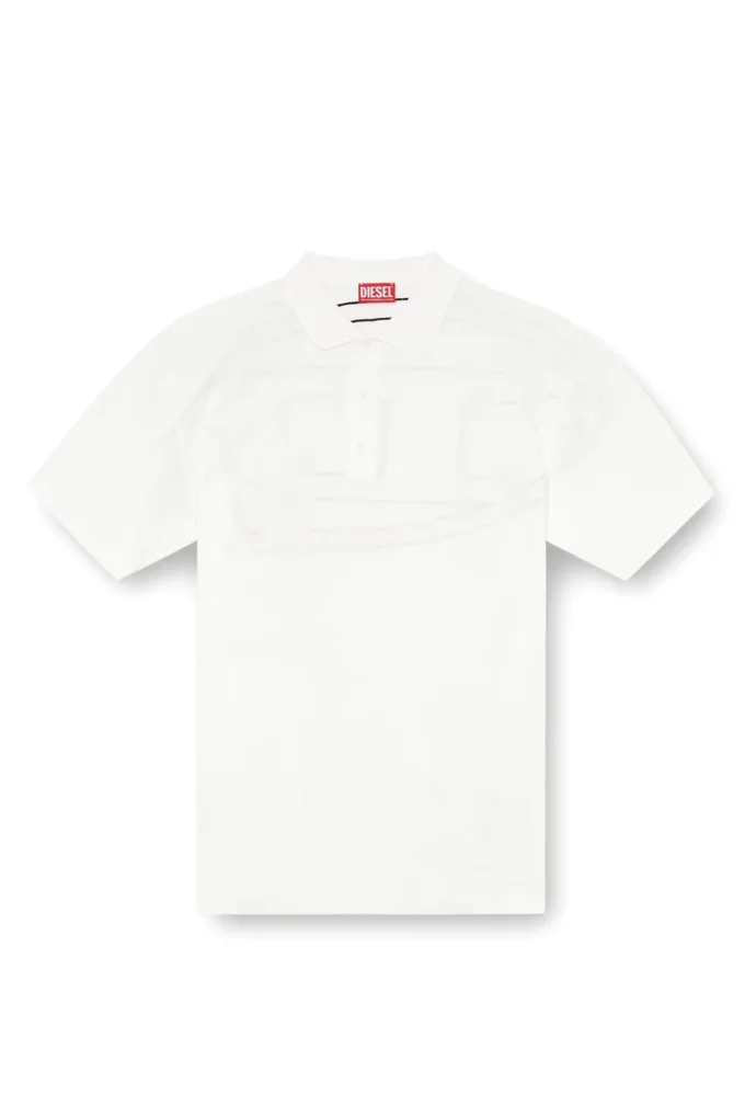 t-vort-megoval-d Poloshirt mit großem ovalen D-Stick