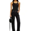 t-wife-od Schlankes Tanktop mit lasergeschnittenem Oval D