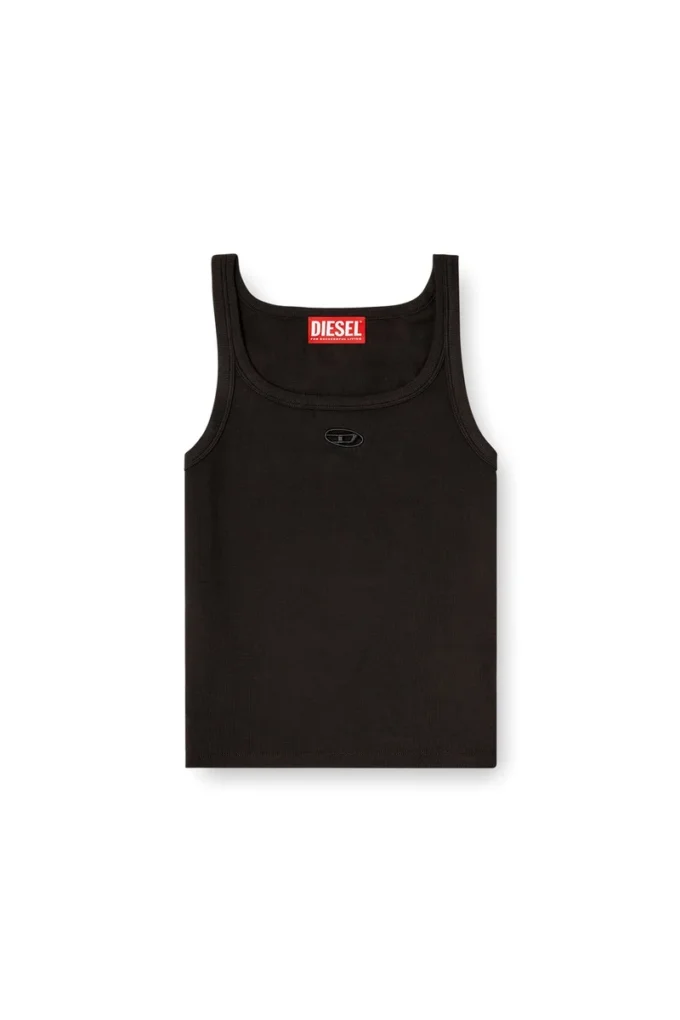 t-wife-od Schlankes Tanktop mit lasergeschnittenem Oval D