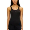 t-wife-od Schlankes Tanktop mit lasergeschnittenem Oval D