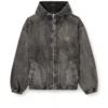 Thugjack Kapuzenjacke aus verwaschenem Denim