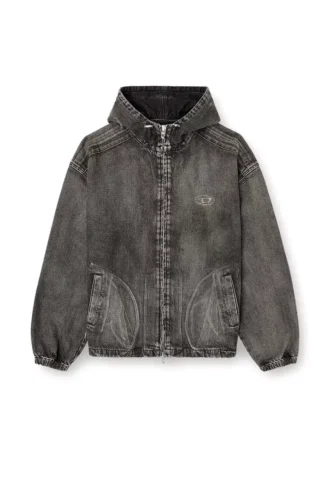Thugjack Kapuzenjacke aus verwaschenem Denim