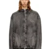 Thugjack Kapuzenjacke aus verwaschenem Denim
