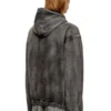 Thugjack Kapuzenjacke aus verwaschenem Denim