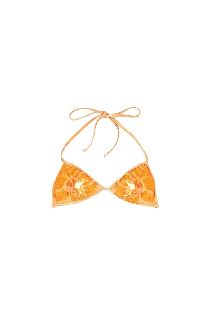 tropik_ta BH Metallic-Bikini-Oberteil mit Lotus-Print tropik_ta BH Metallic-Bikini-Oberteil mit Lotus-Print