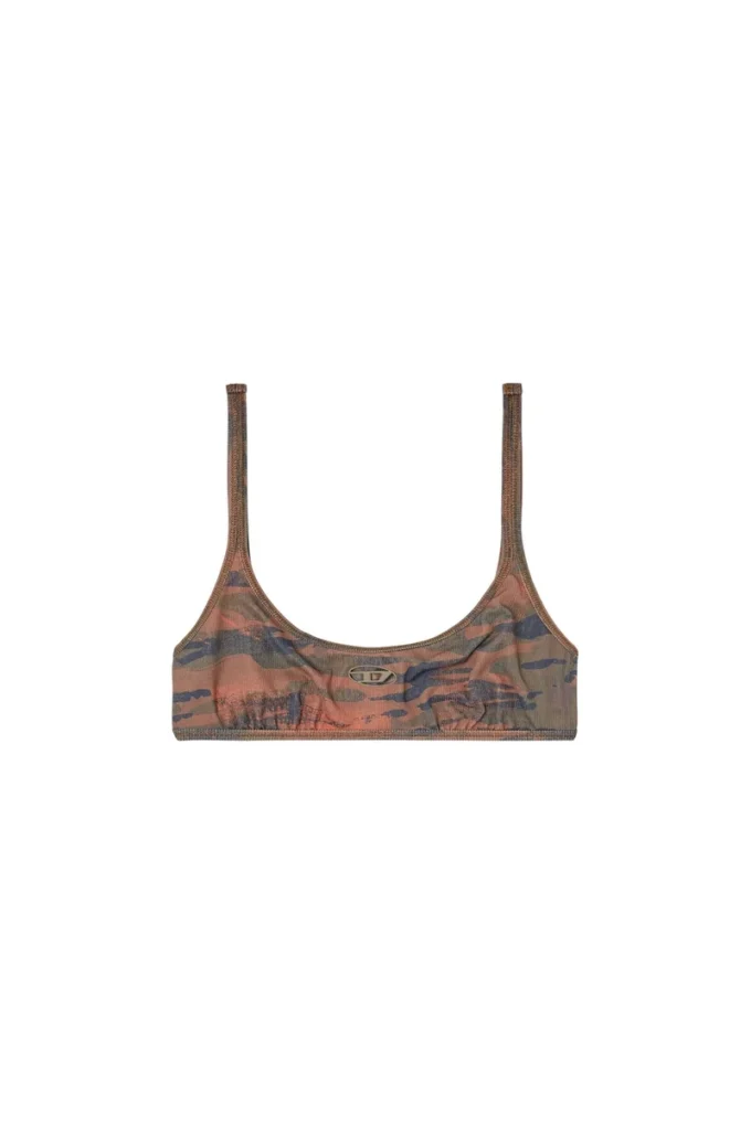 ut-bra-top-utlt Camo-Bikini-Oberteil mit ausgeschnittenem Logo ut-bra-top-utlt Camo-Bikini-Oberteil mit ausgeschnittenem Logo