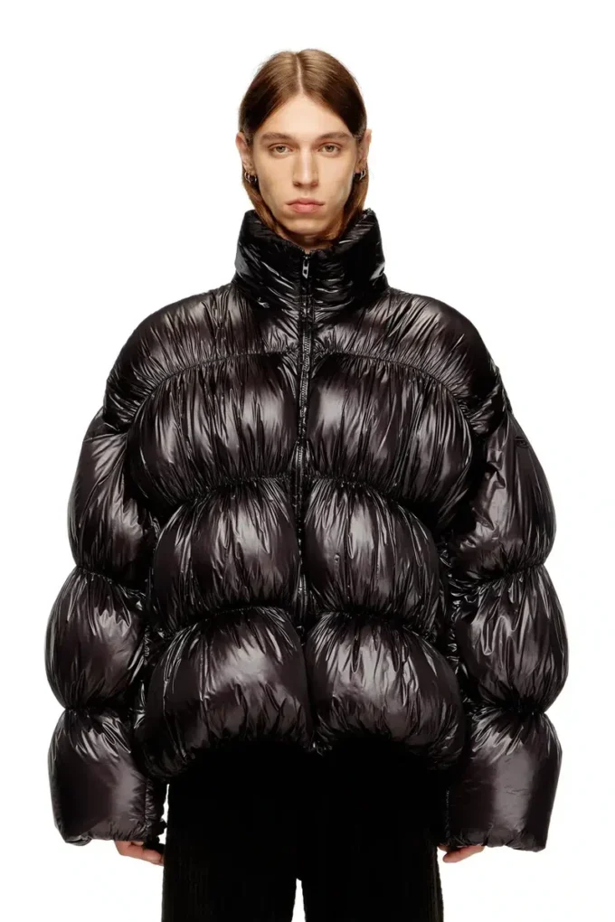 w-choco Daunenjacke mit Kapuze und Bubble-Effekt w-choco Daunenjacke mit Kapuze und Bubble-Effekt