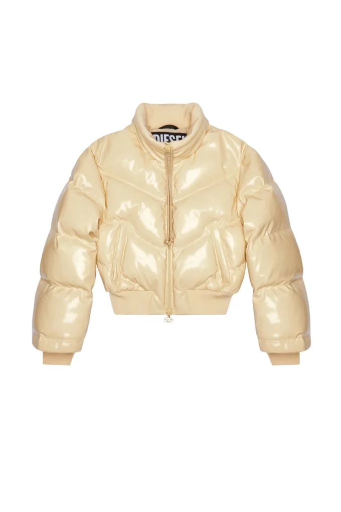 w-crema Gesteppte Bomberjacke aus Vinyl w-crema Gesteppte Bomberjacke aus Vinyl