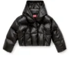 w-illey Kapuzen-Steppjacke aus beschichtetem Stoff