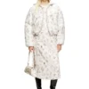 w-inner-r1 Gesteppte Jacke mit Katzenprint