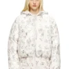 w-inner-r1 Gesteppte Jacke mit Katzenprint