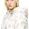 w-inner-r1 Gesteppte Jacke mit Katzenprint