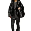 w-myley Kapuzen-Steppjacke aus beschichtetem Stoff