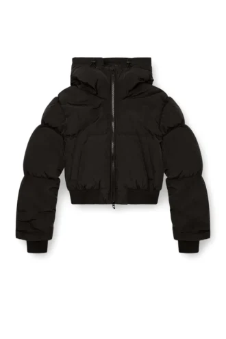w-peyt-short-new-p1 Daunenjacke mit Kapuze aus geknittertem Nylon