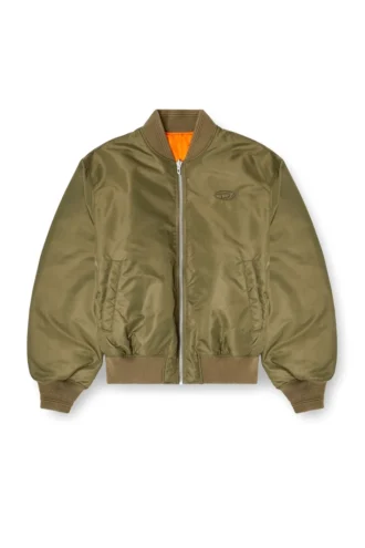 w-type-d1 Gesteppte Bomberjacke mit ovaler D-Stickerei